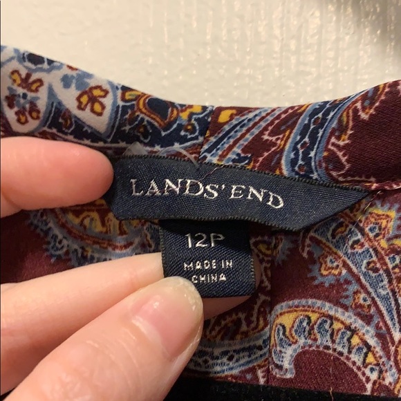 Red Patterned Blouse - Picture 2 of 3